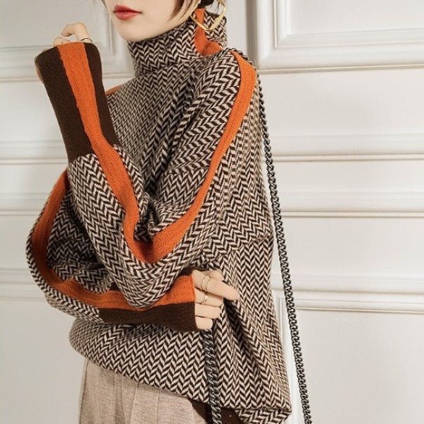 CEVAIA | CONTRAST STRIPE PULLOVER