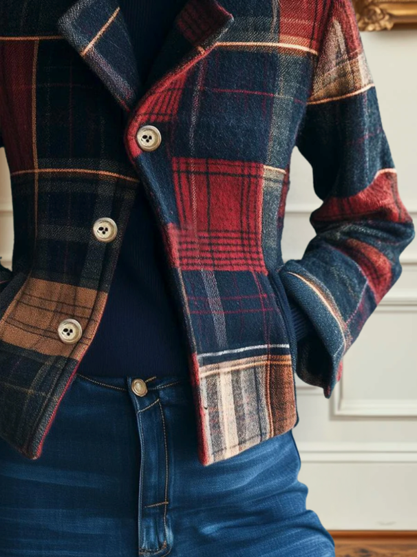 CEVAIA | CLASSIC PLAID WOOL JACKET