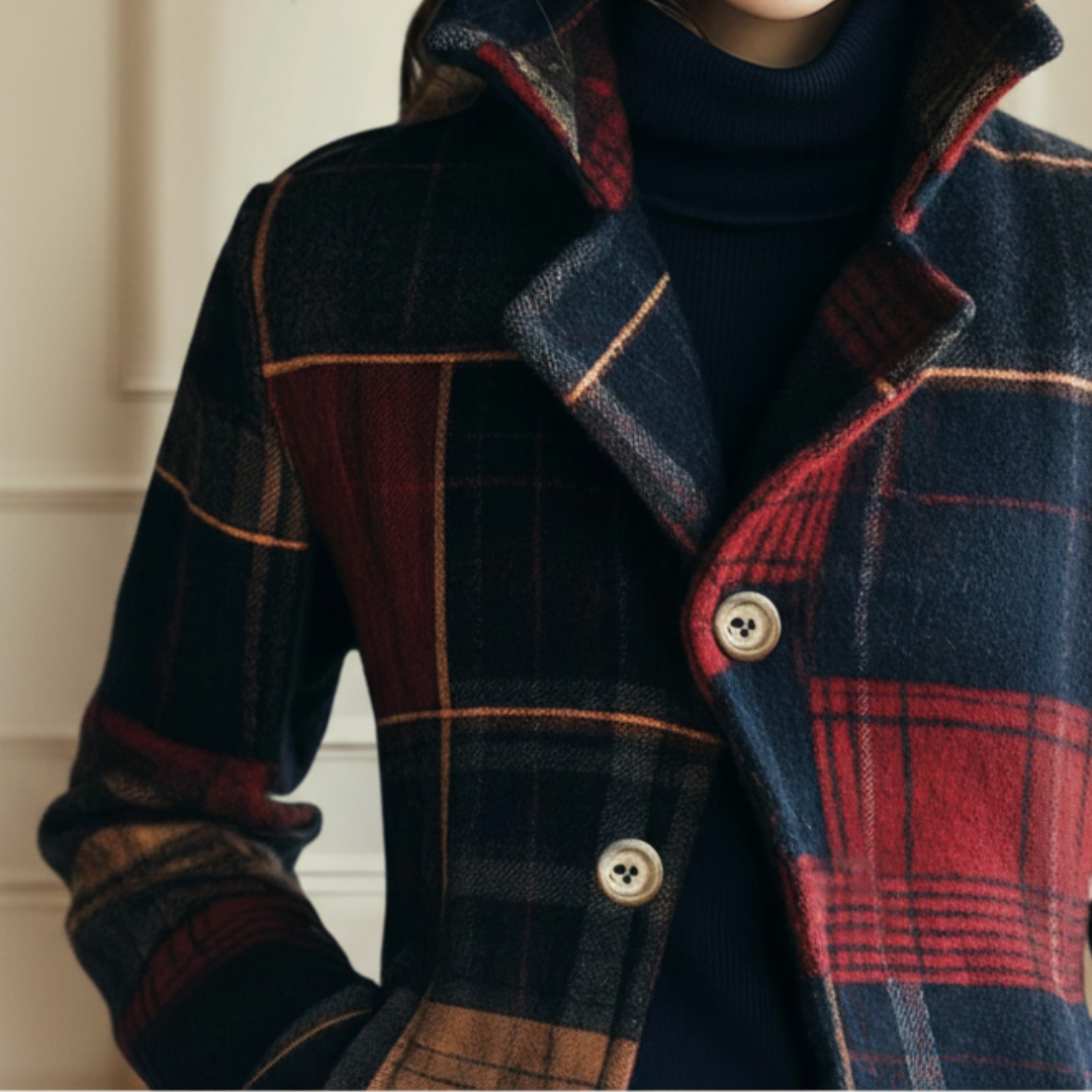 CEVAIA | CLASSIC PLAID WOOL JACKET